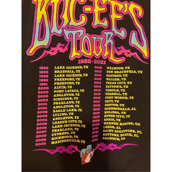 Buc-ee’s 2 sided Tour Shirt 2021 2X - Picture 11 of 11